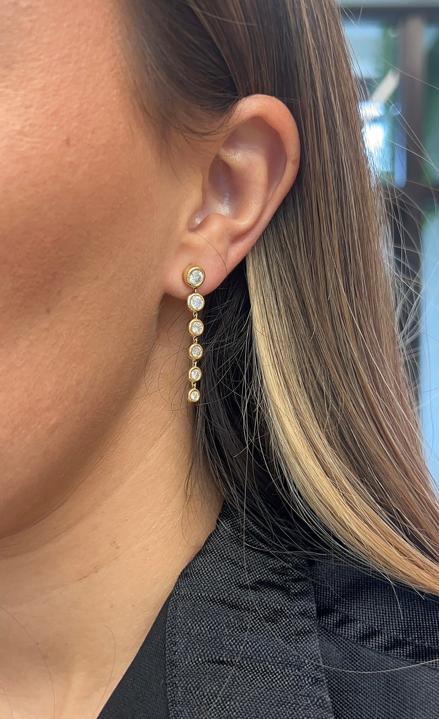 diamond bezel graduated drops