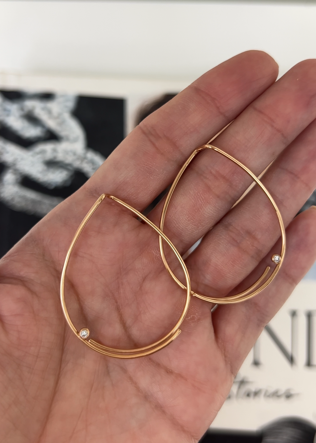 Marylebone Diamond Hoops