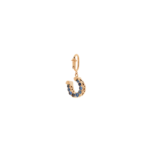 Selim Mouzannar - Blue Sapphire Horseshoe Charm