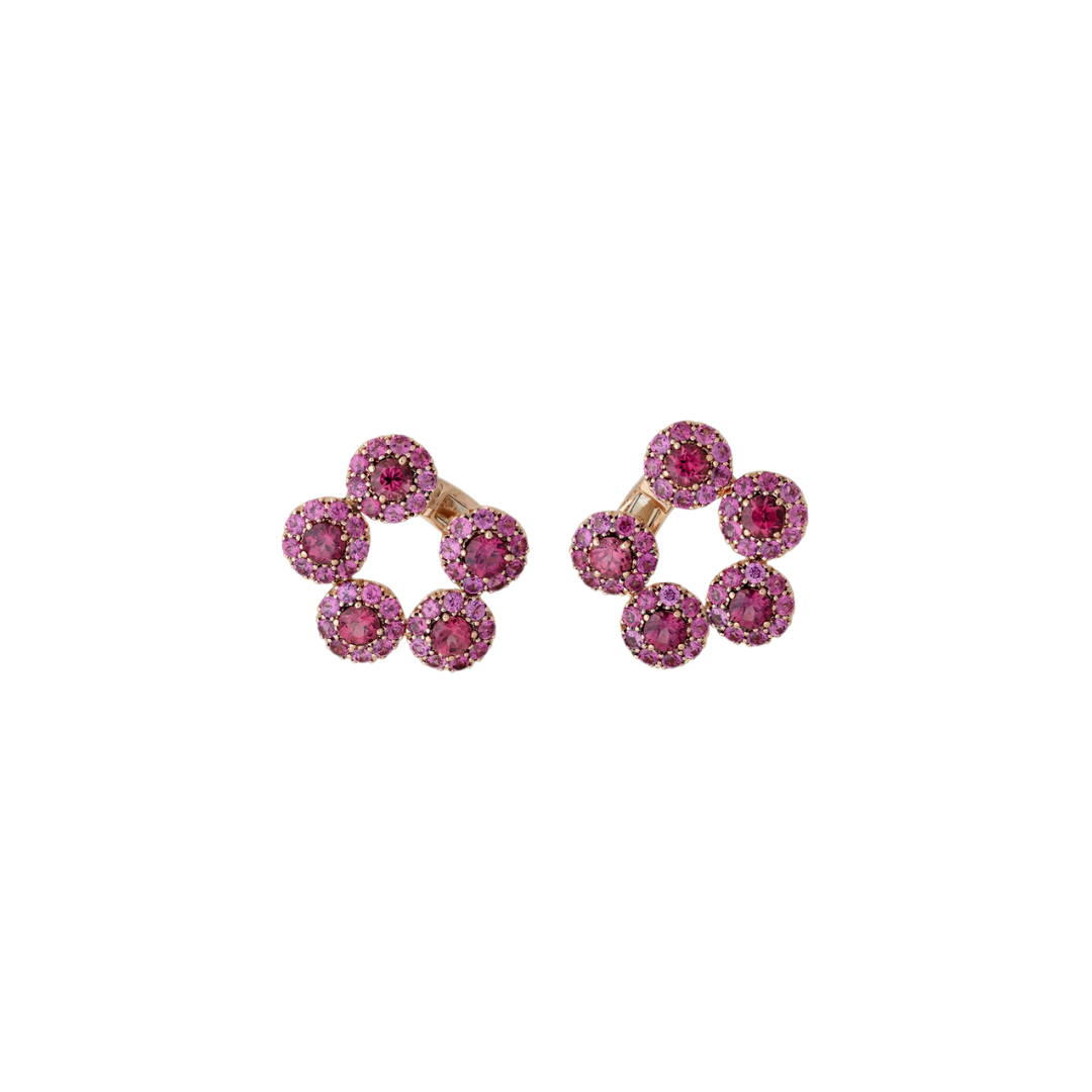 Selim Mouzannar - Rhodolites Beirut Earrings