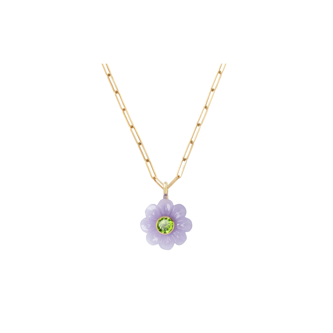Sophie Joanne- Daisy Pendant Big Yttrium Fluorite
