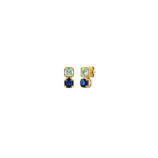 Blue Bloom Studs – Henri Noël