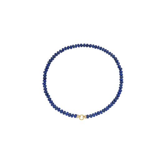 Lionheart- Rondelle Lapis Lazuli Necklace