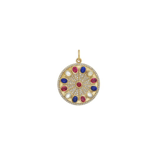 Lionheart- Serenity Red Garnet Amulet Charm