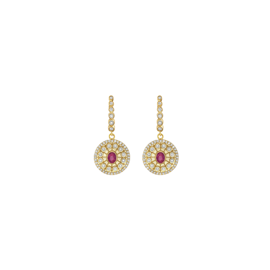 Lionheart- Serenity Ruby and Diamond Dangle Earrings