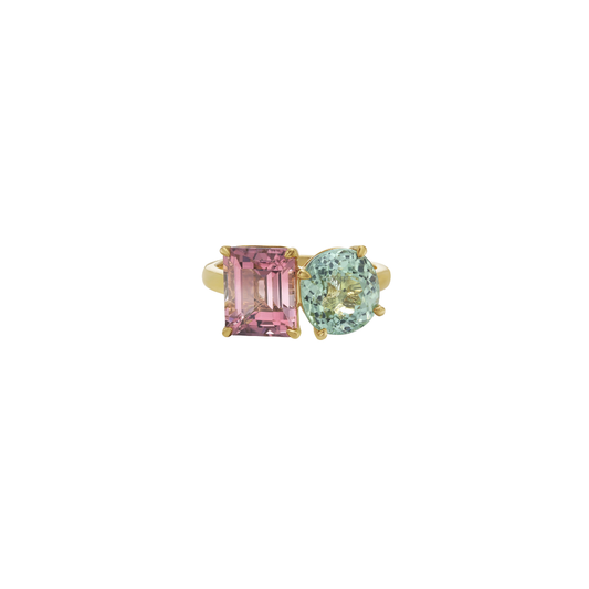 Lionheart- Toi Et Moi Pastel Tourmaline Ring
