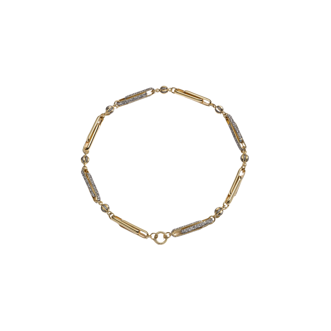Lucy Delius- Diamond Switch Stirrup Necklace – Henri Noël