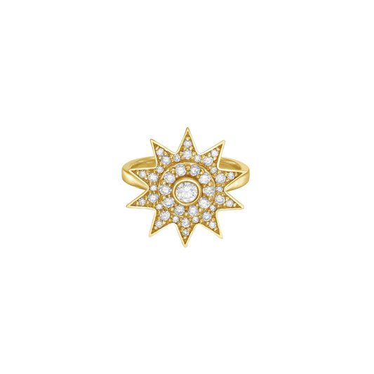 Lionheart- Lumière Diamond Star Ring – Henri Noël