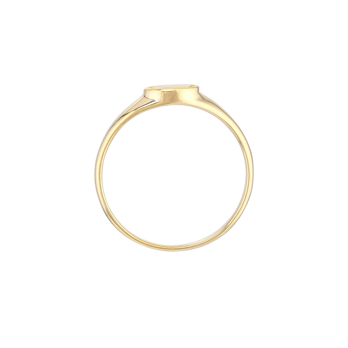 Mini Oval Signet Ring – Henri Noël
