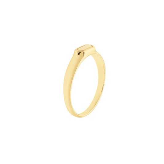 Hexagonal Signet Ring