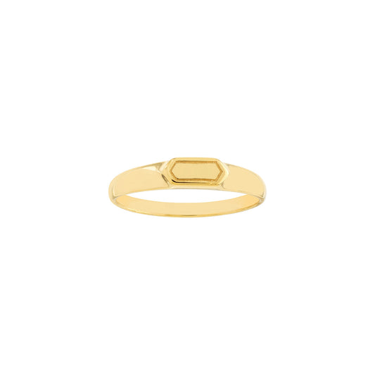 Hexagonal Signet Ring