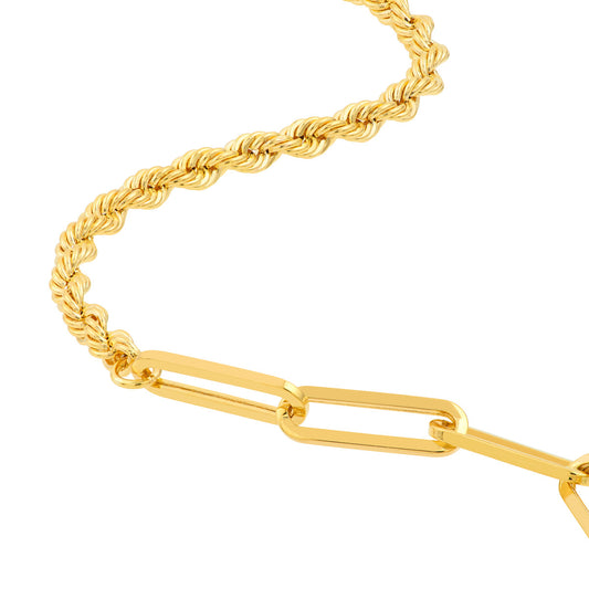Paperclip and Cable Rope Bracelet