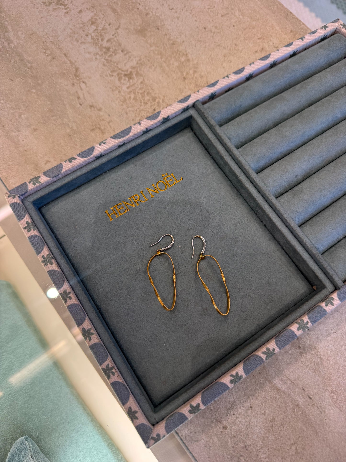 Estate Margo Biego Two Tone Twist Hoops