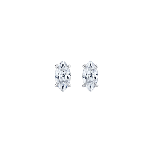 Marquise Diamond Studs – Henri Noël