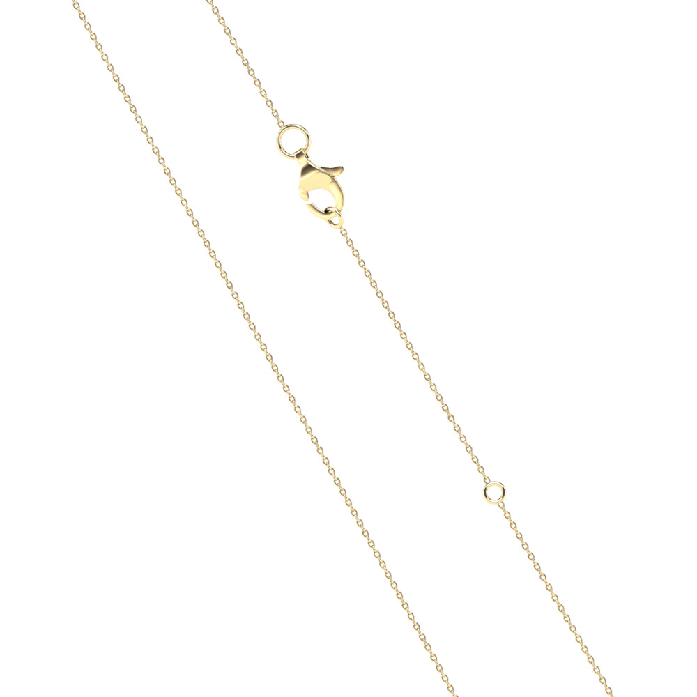 Half Diamond Spike Necklace