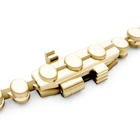 Graduated Oval Half Tennis Necklace