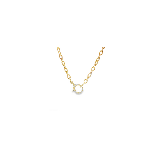Diamond Clasp Link Necklace – Henri Noël
