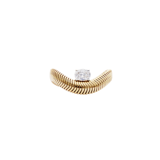 Nikos Koulis- Diamond Oval Feelings Ring – Henri Noël