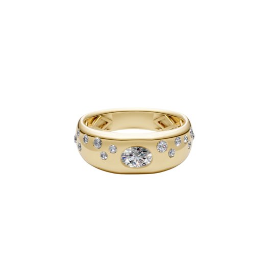 Oval Diamond Sky Band – Henri Noël