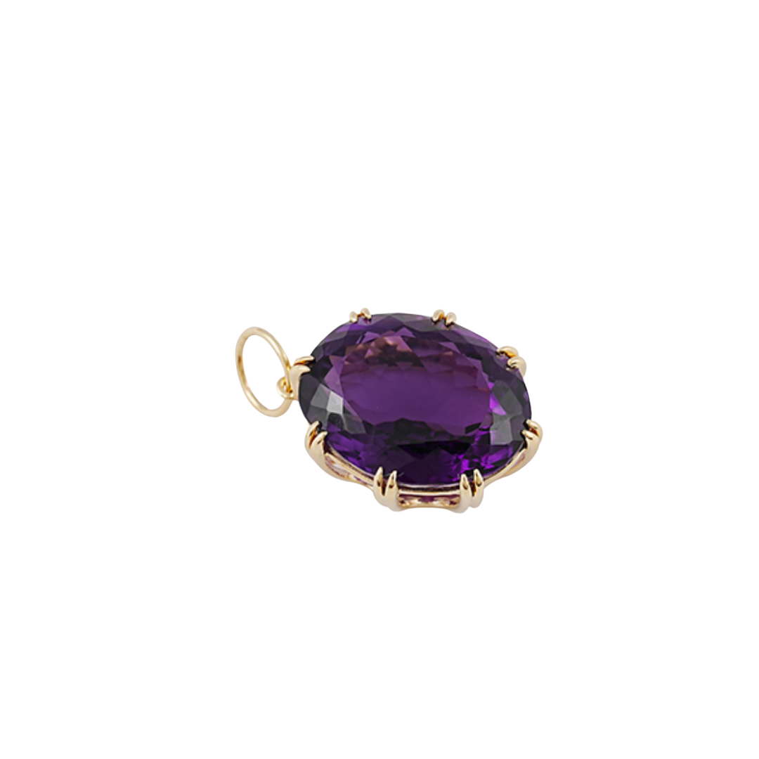 Oval Amethyst Pendant