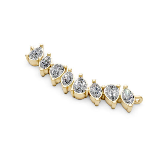 Pear & Marquise Diamond Pendant Necklace