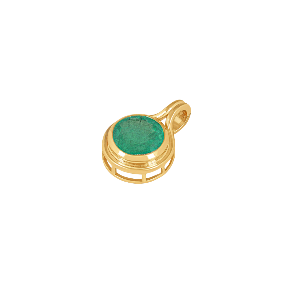 Verdant Glow Emerald Pendant