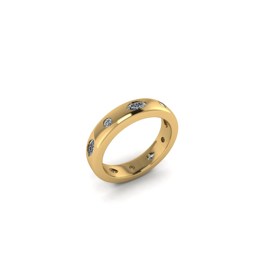 Paloma Diamond Flush Set Ring – Henri Noël