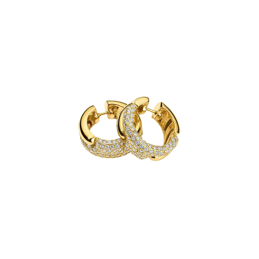 Pamela Zamore - Holos Round Hoops with Diamonds – Henri Noël