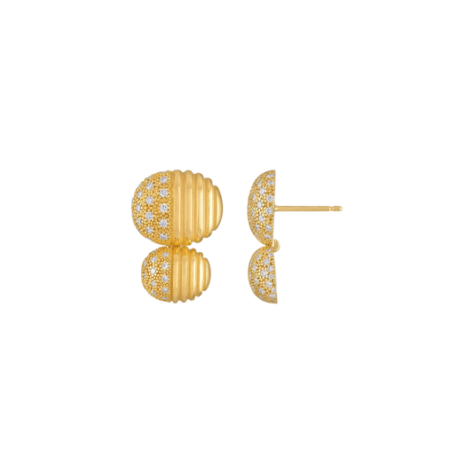 Pamela Zamore - Isla Double Oval Earrings with Diamonds – Henri Noël