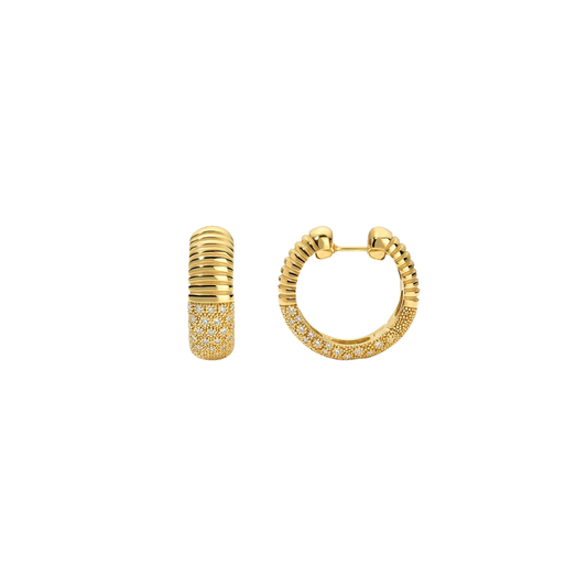 Pamela Zamore - Isla Round Hoops with Diamonds – Henri Noël