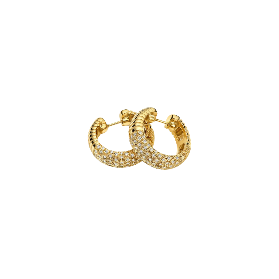 Pamela Zamore - Isla Round Hoops with Diamonds – Henri Noël