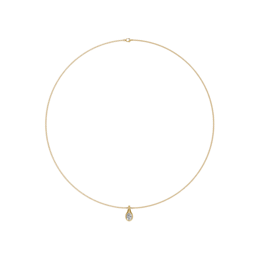 Pear Diamond Pendant Necklace – Henri Noël