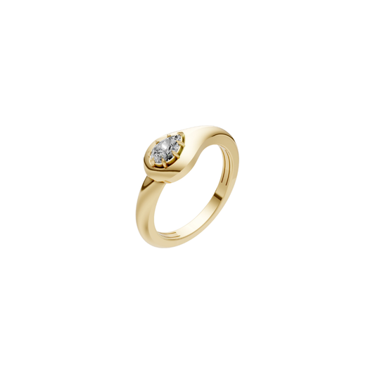 Pear Embrace Diamond Ring