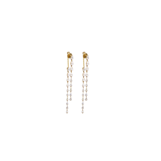Pear and Marquise Duster Earrings – Henri Noël