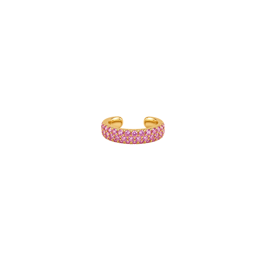 Pave Pink Sapphire Ear Cuff – Henri Noël