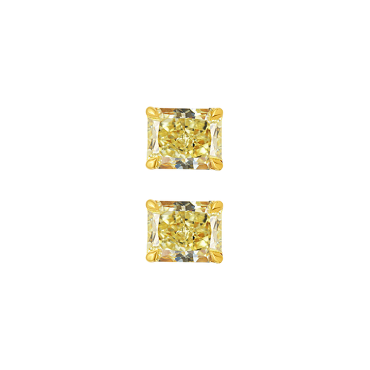 Yellow Diamond Studs