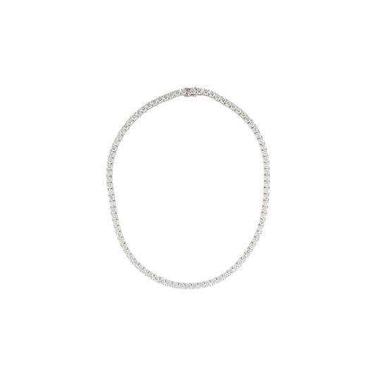 Substantial Diamond Tennis Necklace