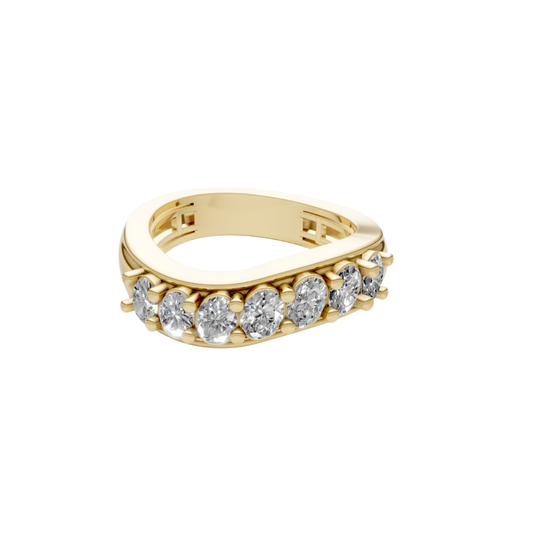 The Oval Embrace Diamond Ring