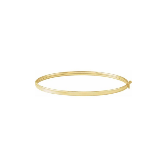 14K Classic Engraveable Gold Bangle