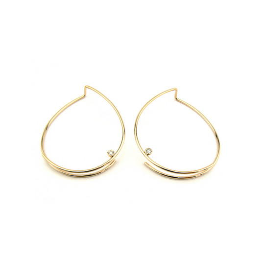 Marylebone Diamond Hoops