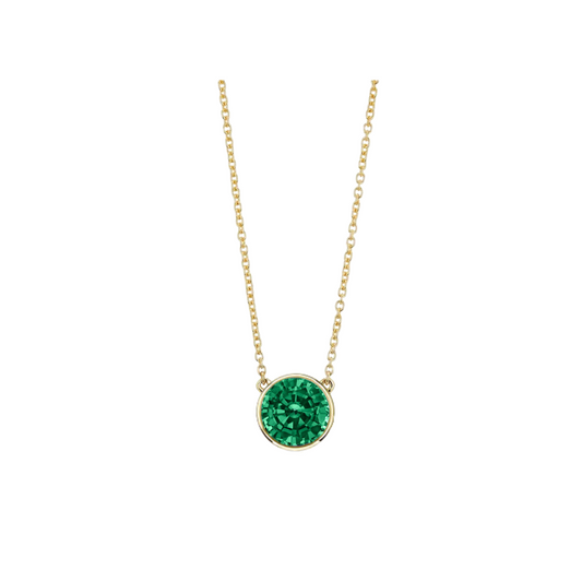 Adjustable Bezel Gemstone Necklace