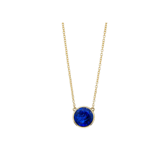 Adjustable Bezel Gemstone Necklace