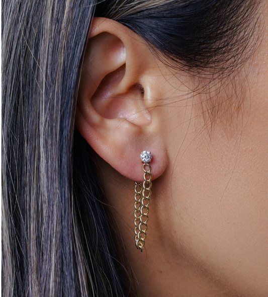 Randall Diamond Chain Earrings – Henri Noël