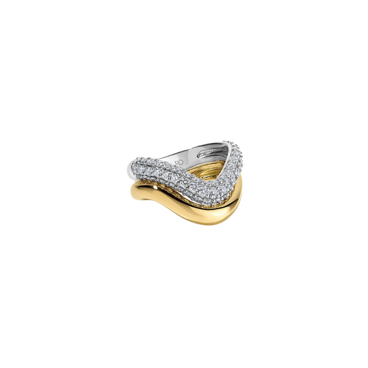 Rosario Navia- Helium Double Pave Ring – Henri Noël