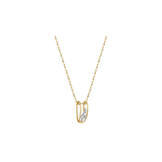 Rosario Navia- Mara Large Folded Link Pendant – Henri Noël