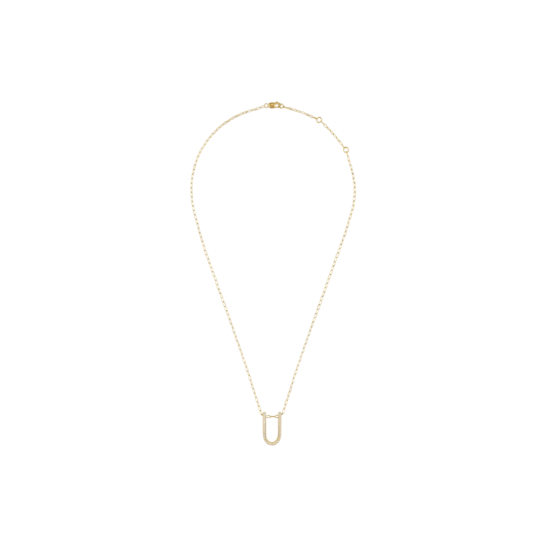 Rosario Navia- Mara Medium Folded Link Pendant – Henri Noël