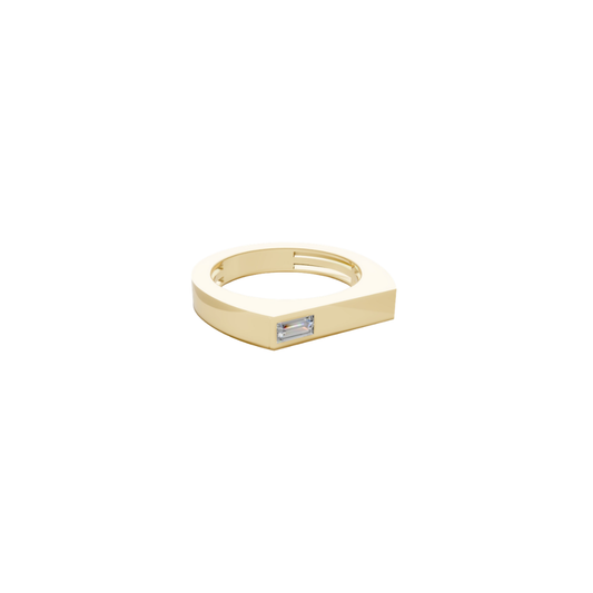 Single Baguette Bar Ring – Henri Noël