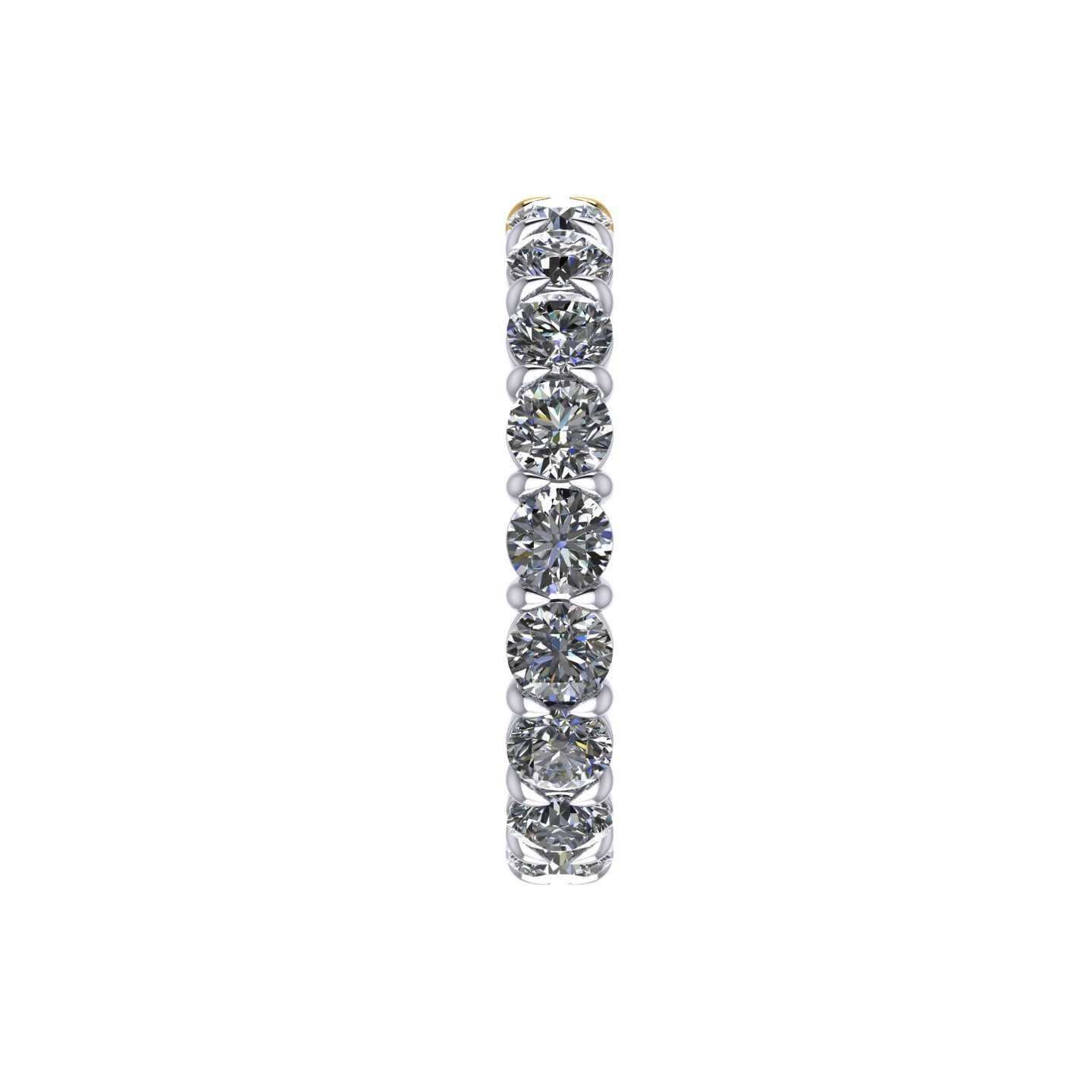 Half Diamond Half Fancy Yellow Diamond Eternity Band