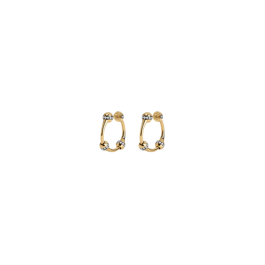 Sarah Eisman Studio- Lith Classic Diamond Hoop Earrings – Henri Noël