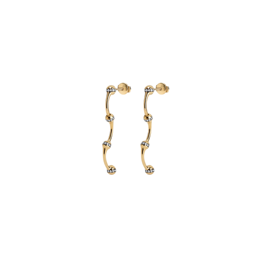 Sarah Eisman Studio- Lith Classic Diamond Hoop Earrings – Henri Noël